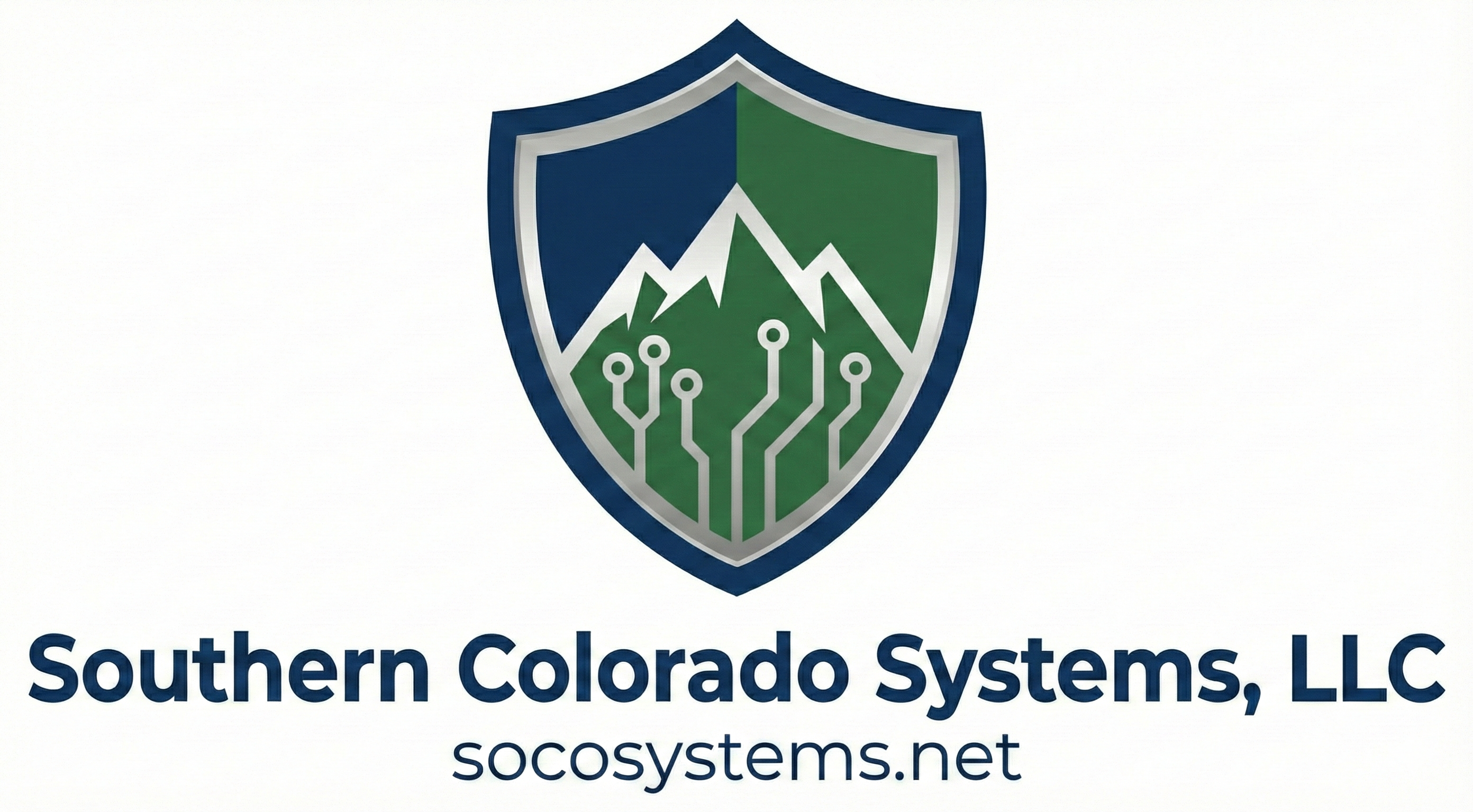 Southern Colorado Systems Shield Logo - Cyber Security and Infrastructure